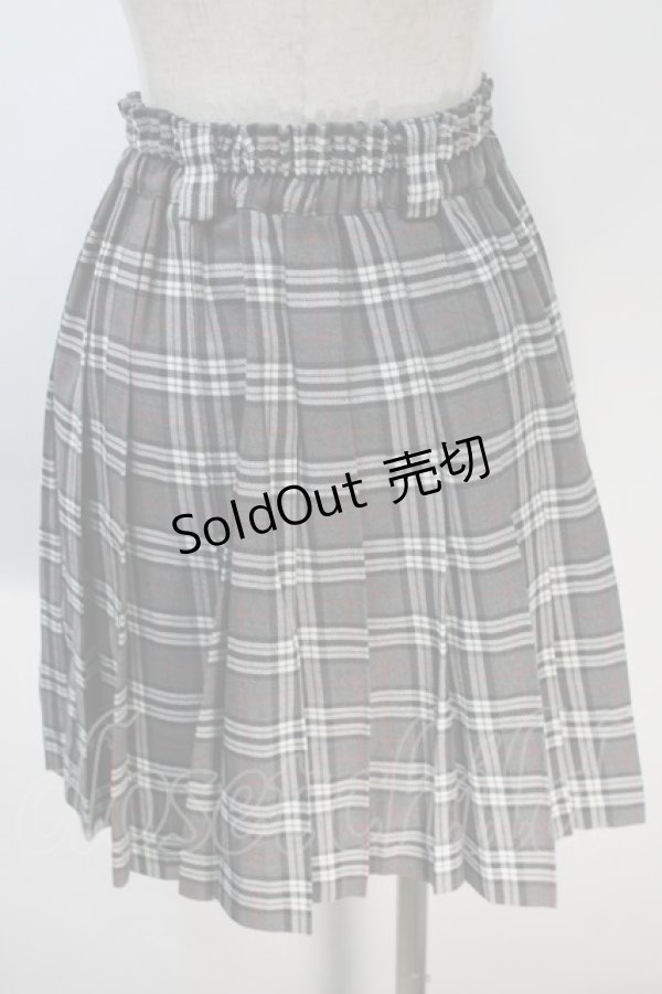 画像2: LOLITA / チェックプリーツスカート  グレー S-25-10-30-056-LO-SK-HR-ZS (2)