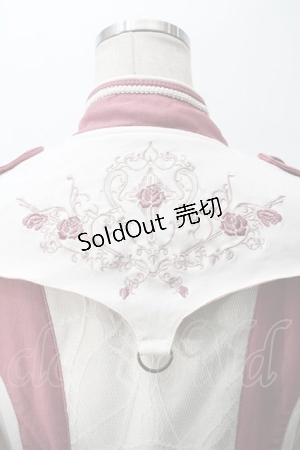 画像4: Ozz oneste / フロントZIPジャケット  白ｘピンク S-25-10-30-1003-OO-JA-AS-ZS (4)