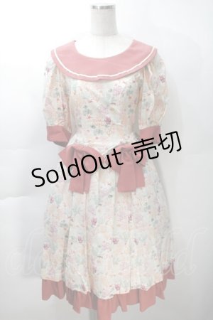 画像: Victorian maiden / コーラルリーフドレス  オフｘピンク S-25-10-30-1005-CL-OP-AS-ZS