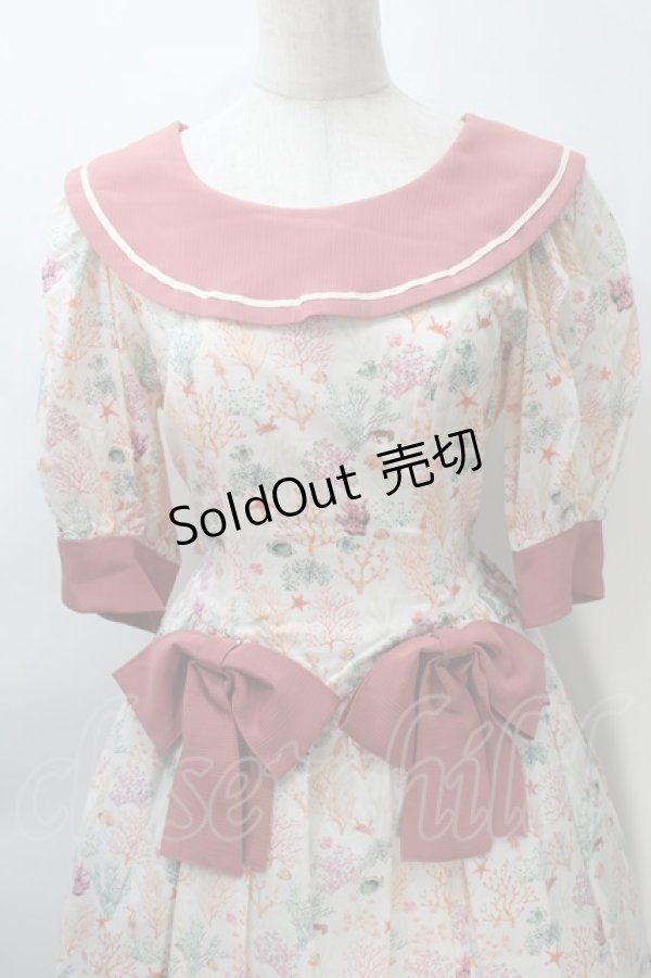 画像3: Victorian maiden / コーラルリーフドレス  オフｘピンク S-25-10-30-1005-CL-OP-AS-ZS (3)