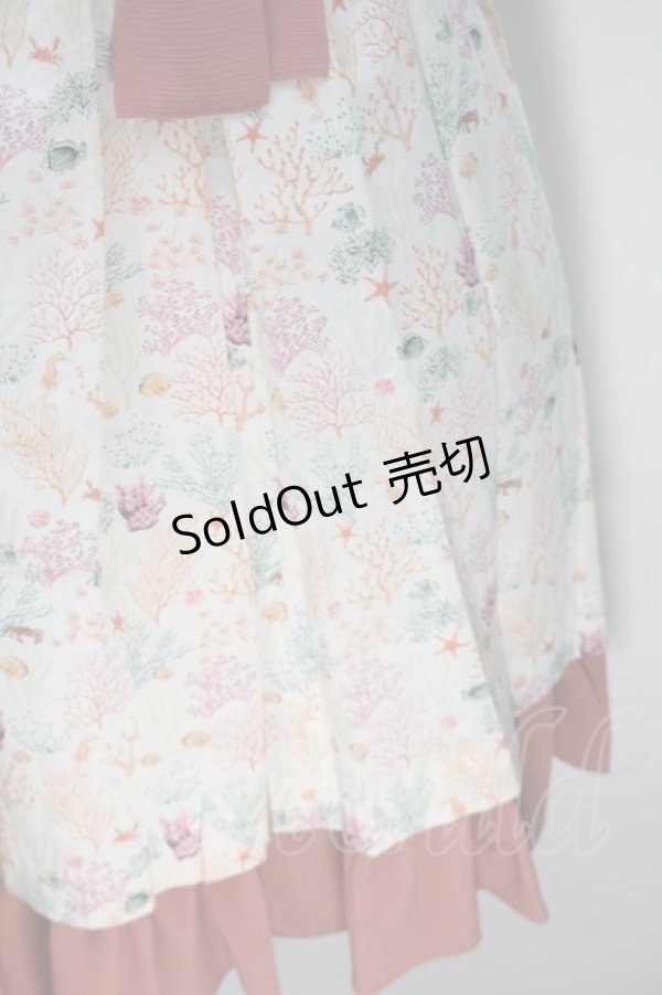 画像4: Victorian maiden / コーラルリーフドレス  オフｘピンク S-25-10-30-1005-CL-OP-AS-ZS (4)