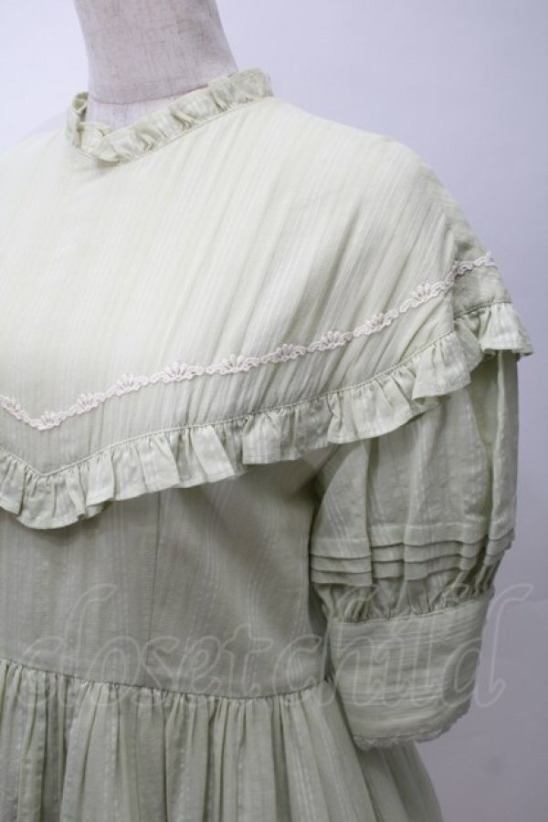 画像3: Victorian maiden / フローレンスケープドレス  ピスタチオ S-25-10-30-1007-CL-CO-AS-ZS (3)