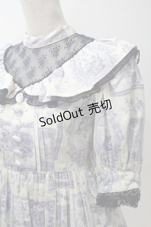 画像3: Victorian maiden / Lazy afternoonドールドレス  オフｘブルー S-25-10-30-1008-CL-OP-AS-ZS (3)