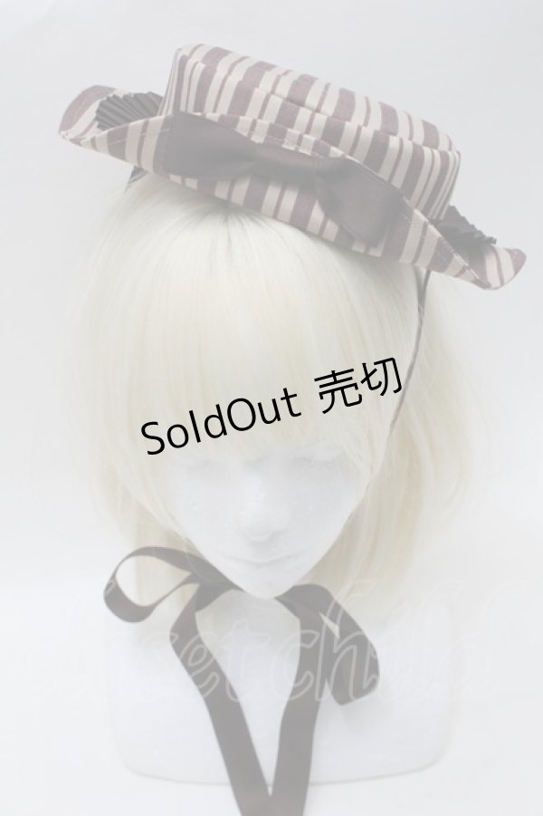 画像2: Victorian maiden / レジメンタルストライプキャノチェ  ベージュ S-25-10-30-1002-CL-AC-AS-ZS (2)