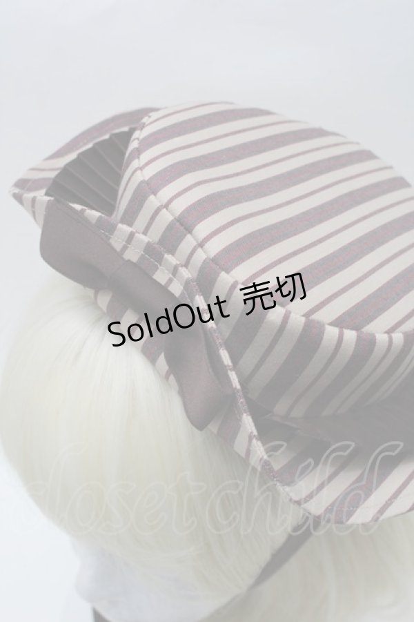 画像3: Victorian maiden / レジメンタルストライプキャノチェ  ベージュ S-25-10-30-1002-CL-AC-AS-ZS (3)