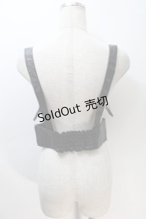 画像2: EATME / レースアップハーネスベルト  黒 S-25-10-30-010-LO-ZA-AS-ZS (2)