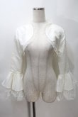 画像1: MARBLE / レース姫袖ボレロ  白 S-25-10-30-014-GO-TO-HR-ZS (1)
