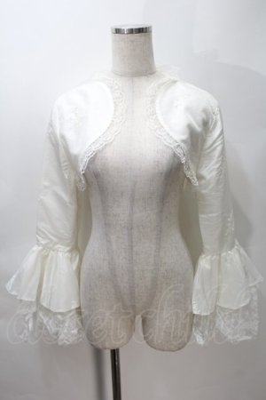 画像: MARBLE / レース姫袖ボレロ  白 S-25-10-30-014-GO-TO-HR-ZS