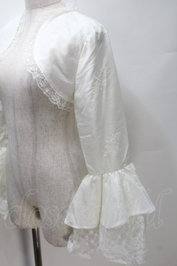 画像3: MARBLE / レース姫袖ボレロ  白 S-25-10-30-014-GO-TO-HR-ZS (3)