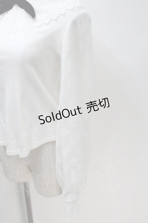 画像3: Angelic Pretty / Dollyレースカラーカットソー  白 S-25-10-30-015-AP-TO-AS-ZS (3)