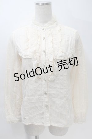 画像: axes femme / レースブラウス  キナリ S-25-10-30-020-AX-BL-HR-ZS