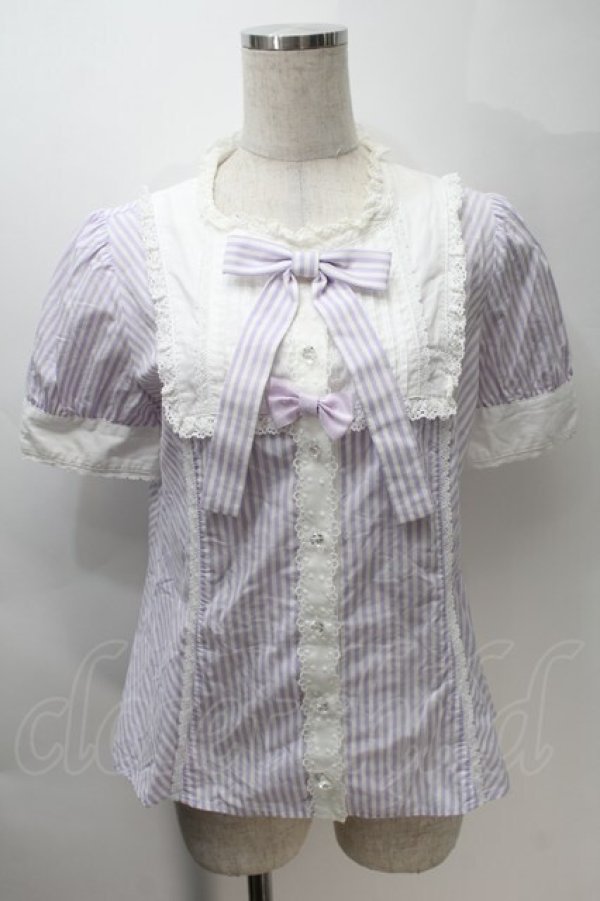 画像1: Angelic Pretty / Pure Dollブラウス  紫 S-25-10-30-021-AP-BL-AS-ZS (1)