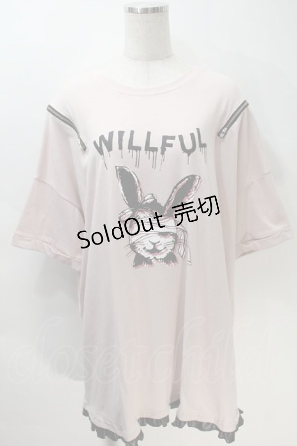 画像1: Ank Rouge / レイヤードラビットBigTe  ピンク S-25-10-30-022-CA-TO-HR-ZS (1)