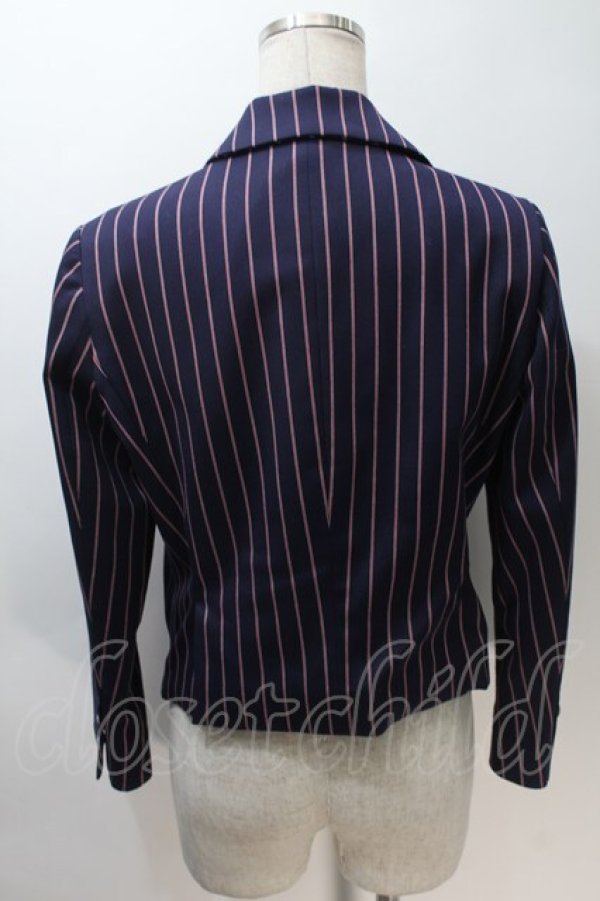 画像2: Jane Marple / レジメンジャケット  紺 S-25-10-30-027-JM-JA-AS-ZS (2)