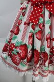 画像4: Angelic Pretty / 摘みたていちごジャンパースカート  オフ S-25-10-30-030-AP-OP-AS-ZS (4)