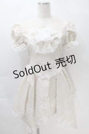 画像: MARBLE / フロッキーワンピース  オフ S-25-10-30-033-GO-OP-AS-ZS