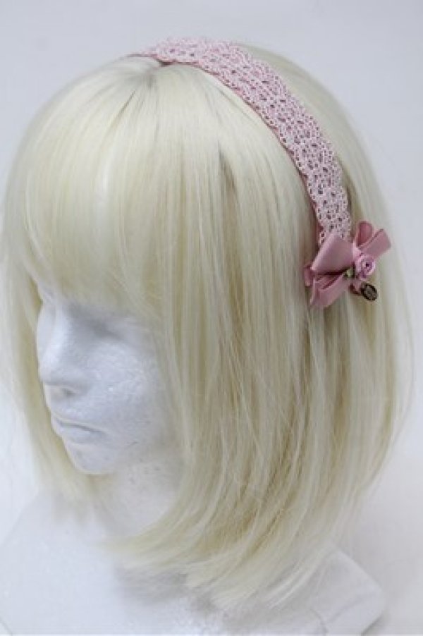 画像1: m petit by misako / AM*NIヘッドドレスA  ピンク S-25-10-31-005-LO-AC-HR-ZS (1)