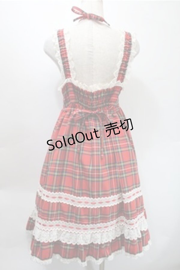 画像2: BABY,THE STARS SHINE BRIGHT / タータンチェックベビードール  赤 S-25-10-31-042-BA-OP-AS-ZS (2)