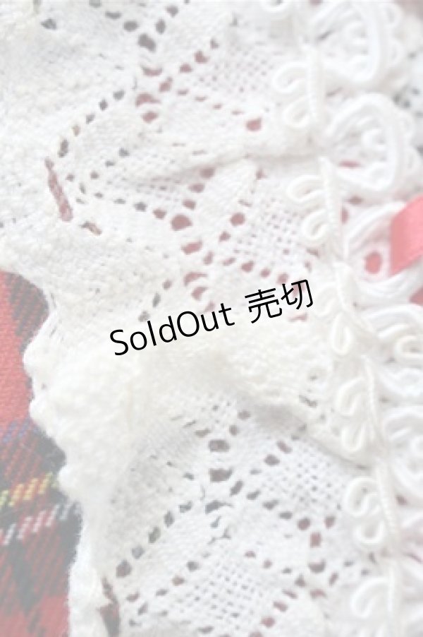 画像4: BABY,THE STARS SHINE BRIGHT / タータンチェックベビードール  赤 S-25-10-31-042-BA-OP-AS-ZS (4)