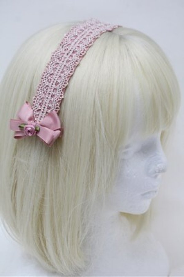 画像2: m petit by misako / AM*NIヘッドドレスA  ピンク S-25-10-31-005-LO-AC-HR-ZS (2)