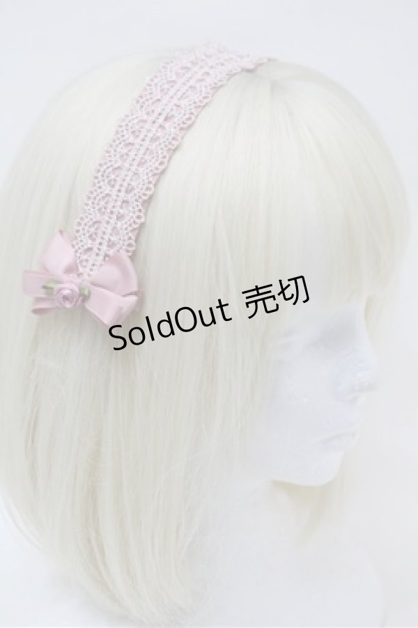 画像2: m petit by misako / AM*NIヘッドドレスA  ピンク S-25-10-31-005-LO-AC-HR-ZS (2)