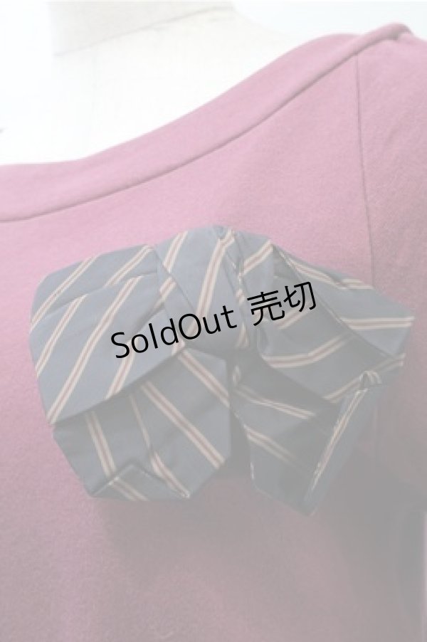 画像3: Jane Marple / スウェットワンピース  ワイン S-25-10-31-043-JM-OP-AS-ZS (3)