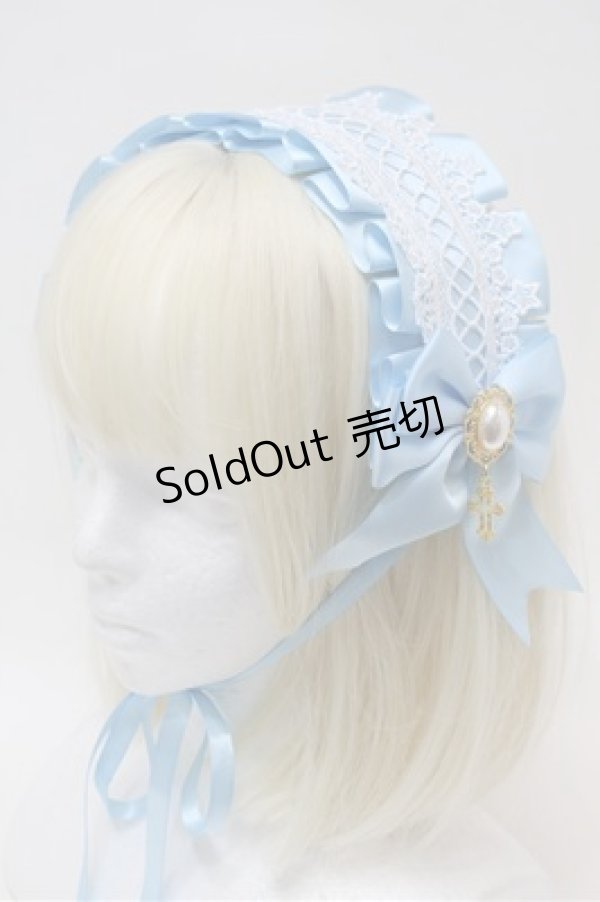 画像1: LOLITA / スターレースヘッドドレス  サックス S-25-10-31-006-LO-AC-HR-ZS (1)