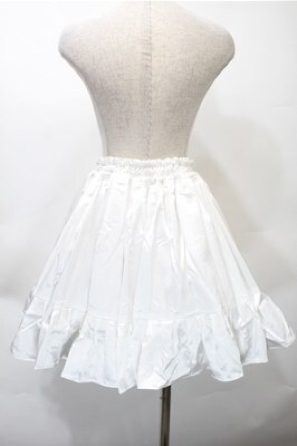 画像2: MARBLE / パニエ入りスカート  白 S-25-10-31-047-GO-SK-AS-ZS (2)