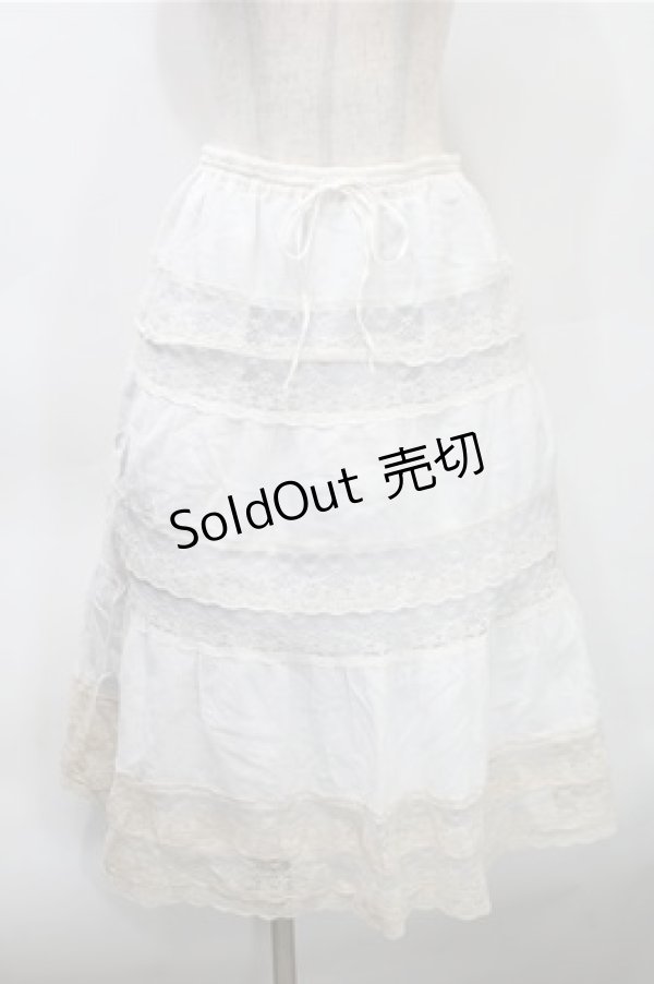 画像1: L'EST ROSE / スカート  白ｘオフ S-25-10-31-048-LO-TO-AS-ZS (1)