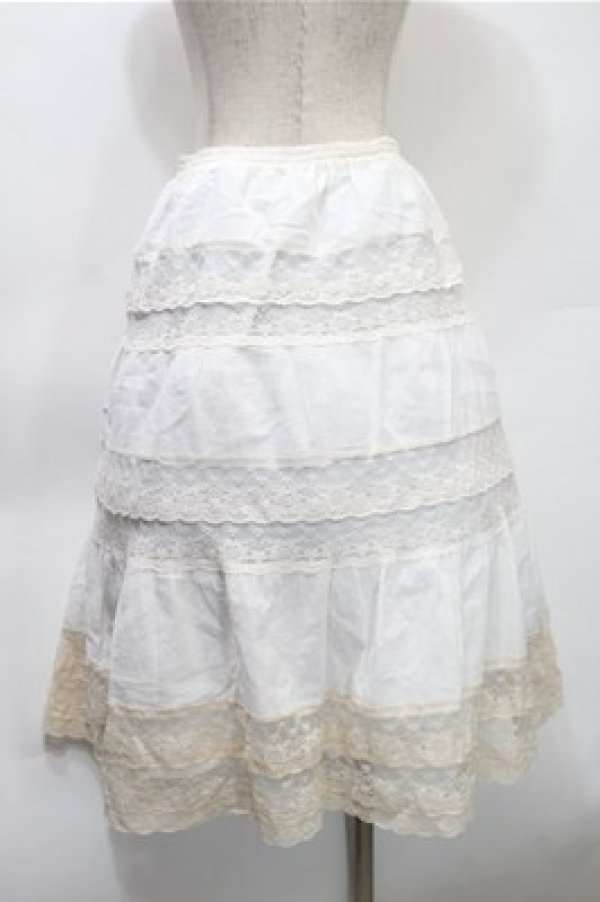 画像2: L'EST ROSE / スカート  白ｘオフ S-25-10-31-048-LO-TO-AS-ZS (2)