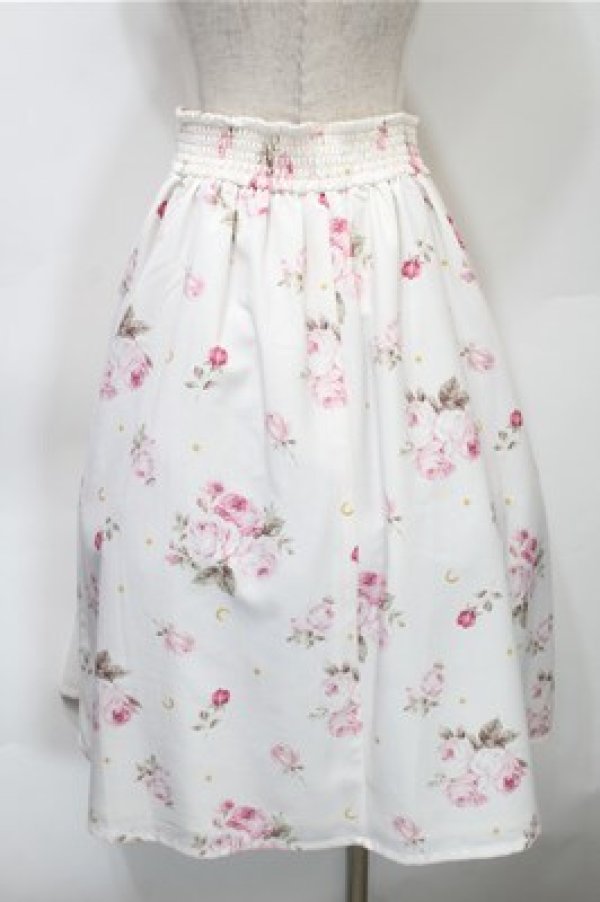 画像2: LIZ LISA / スターリースカイローズスカート  白 S-25-10-31-049-LO-PA-HR-ZS (2)