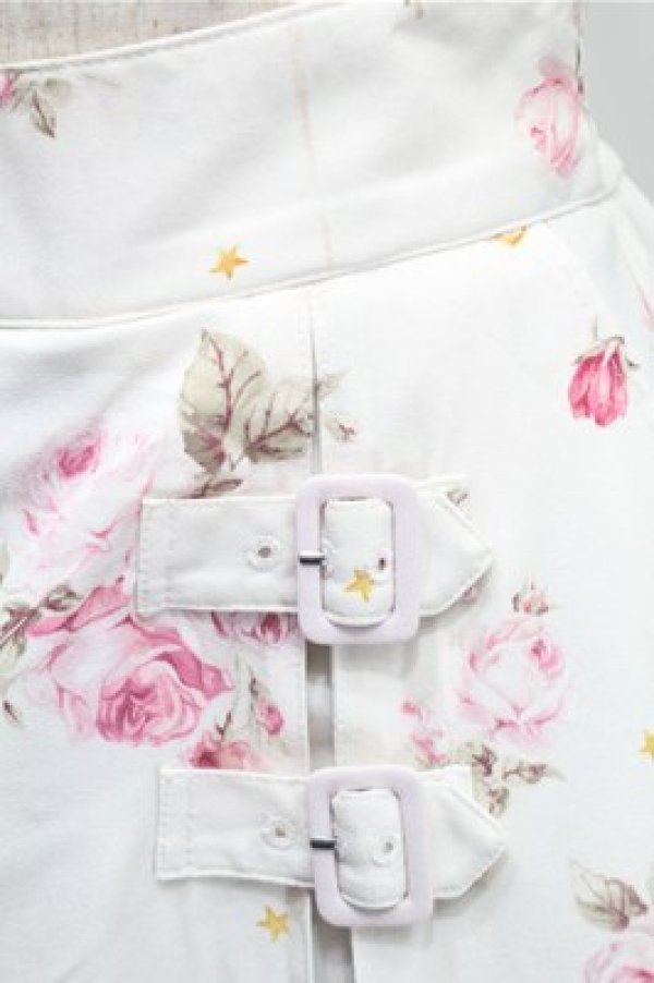 画像3: LIZ LISA / スターリースカイローズスカート  白 S-25-10-31-049-LO-PA-HR-ZS (3)