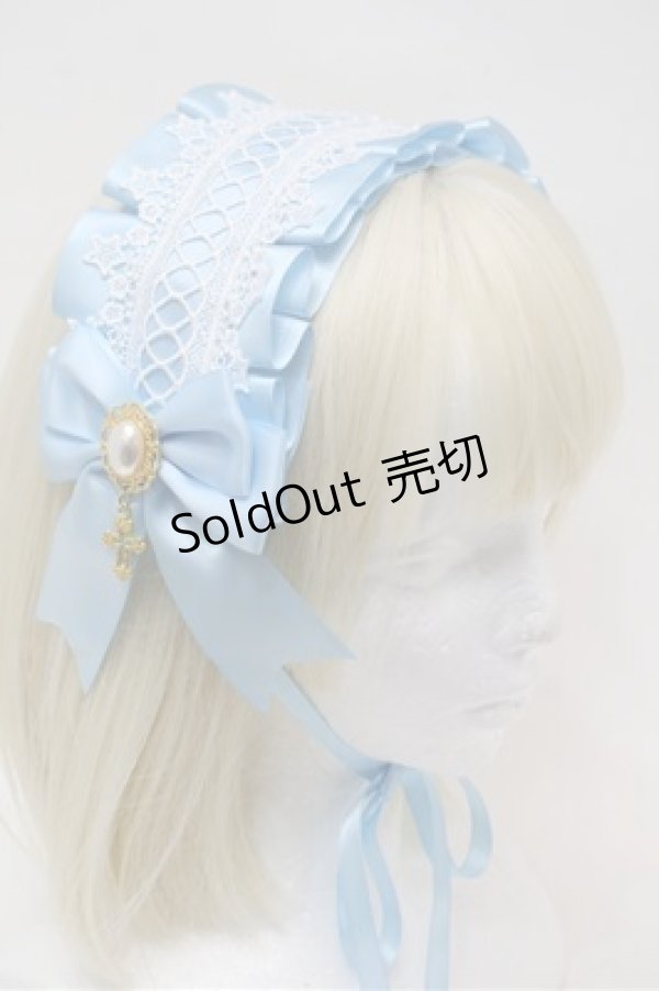 画像2: LOLITA / スターレースヘッドドレス  サックス S-25-10-31-006-LO-AC-HR-ZS (2)