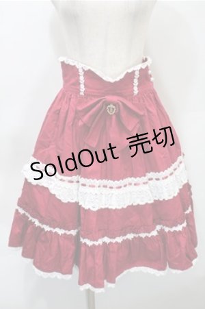 画像: BABY,THE STARS SHINE BRIGHT / Rose Dollバッスルスカート  赤 S-25-10-31-052-BA-SK-AS-ZS