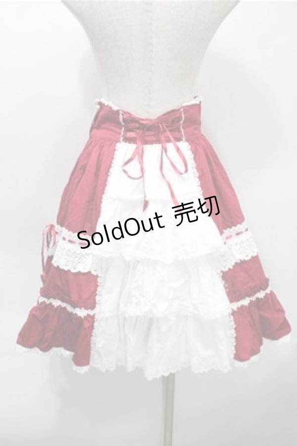 画像2: BABY,THE STARS SHINE BRIGHT / Rose Dollバッスルスカート  赤 S-25-10-31-052-BA-SK-AS-ZS (2)