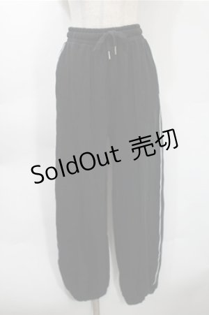 画像: PUNK / ラインジャージ  黒 S-25-10-31-055-PU-PA-HR-ZS