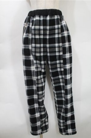 画像: Candy Stripper / チェックパンツ  黒ｘグレー S-25-10-31-056-PU-PA-AS-ZS