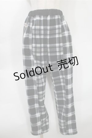 画像: Candy Stripper / チェックパンツ  黒ｘグレー S-25-10-31-056-PU-PA-AS-ZS