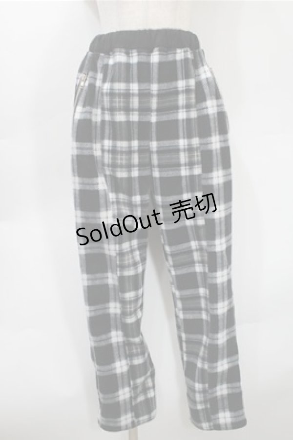 画像1: Candy Stripper / チェックパンツ  黒ｘグレー S-25-10-31-056-PU-PA-AS-ZS (1)