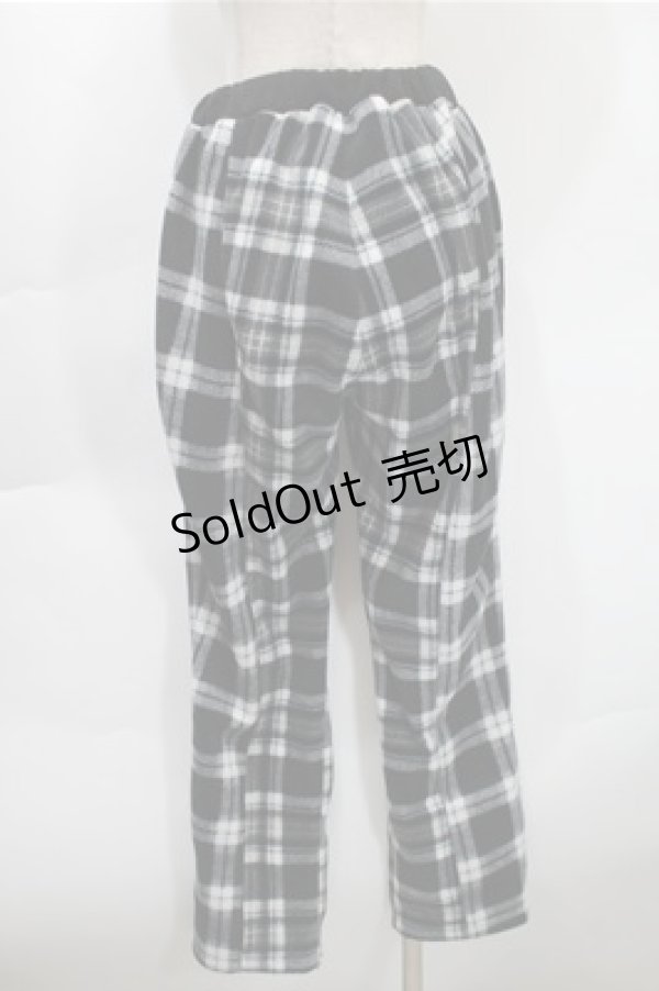 画像2: Candy Stripper / チェックパンツ  黒ｘグレー S-25-10-31-056-PU-PA-AS-ZS (2)