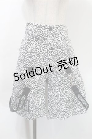 画像: KRY CLOTHING / 「DOUBUTSU２」ハーフパンツ  白ｘ黒 S-25-10-31-058-EL-PA-HR-ZS