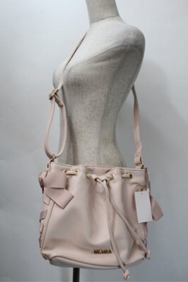 画像1: LIZ LISA / サイドレースアップバッグ  ピンク S-25-10-31-016-LO-BG-HR-ZS (1)