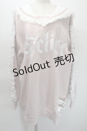 画像: Ank Rouge / フリルセーラーカラープルオーバー M ピンク S-25-10-31-023-CA-TO-HR-ZS