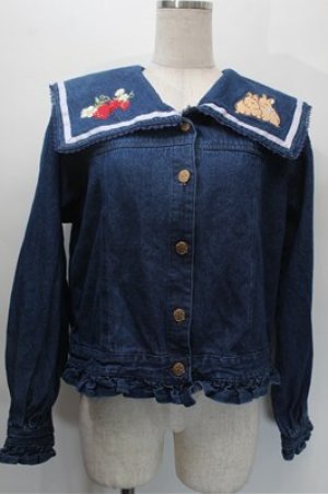 画像: axes femme kawaii / ベリーフィールズジャケット  ブルー S-25-10-31-027-AX-JA-HR-ZS