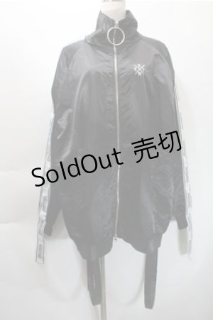 画像: KRY CLOTHING / サテンブルゾン  黒 S-25-10-31-030-EL-JA-HR-ZS