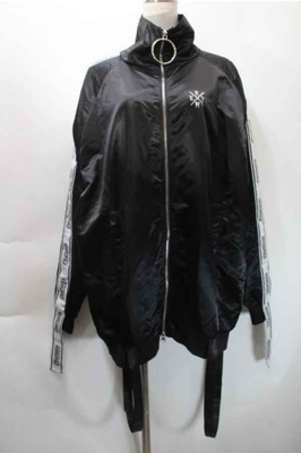 画像1: KRY CLOTHING / サテンブルゾン  黒 S-25-10-31-030-EL-JA-HR-ZS (1)