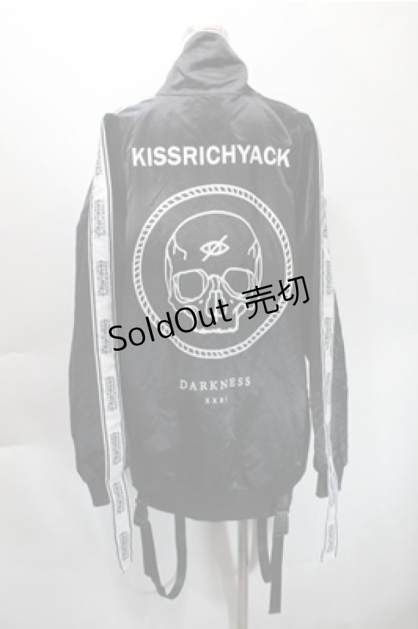 画像2: KRY CLOTHING / サテンブルゾン  黒 S-25-10-31-030-EL-JA-HR-ZS (2)