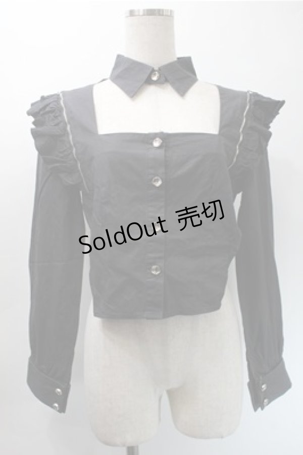 画像3: SUSIN / 機械仕掛けのメイドエプロンドレスｘブラウス  黒ｘ白 S-25-10-31-031-LO-OP-HR-ZS (3)