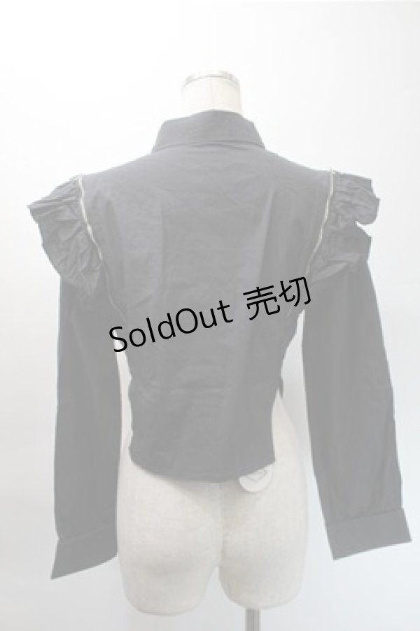 画像4: SUSIN / 機械仕掛けのメイドエプロンドレスｘブラウス  黒ｘ白 S-25-10-31-031-LO-OP-HR-ZS (4)