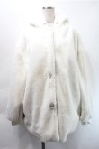 画像1: Ank Rouge / ビジューボタンうさみみファーコート  白 S-25-10-31-032-CA-CO-HR-ZS (1)
